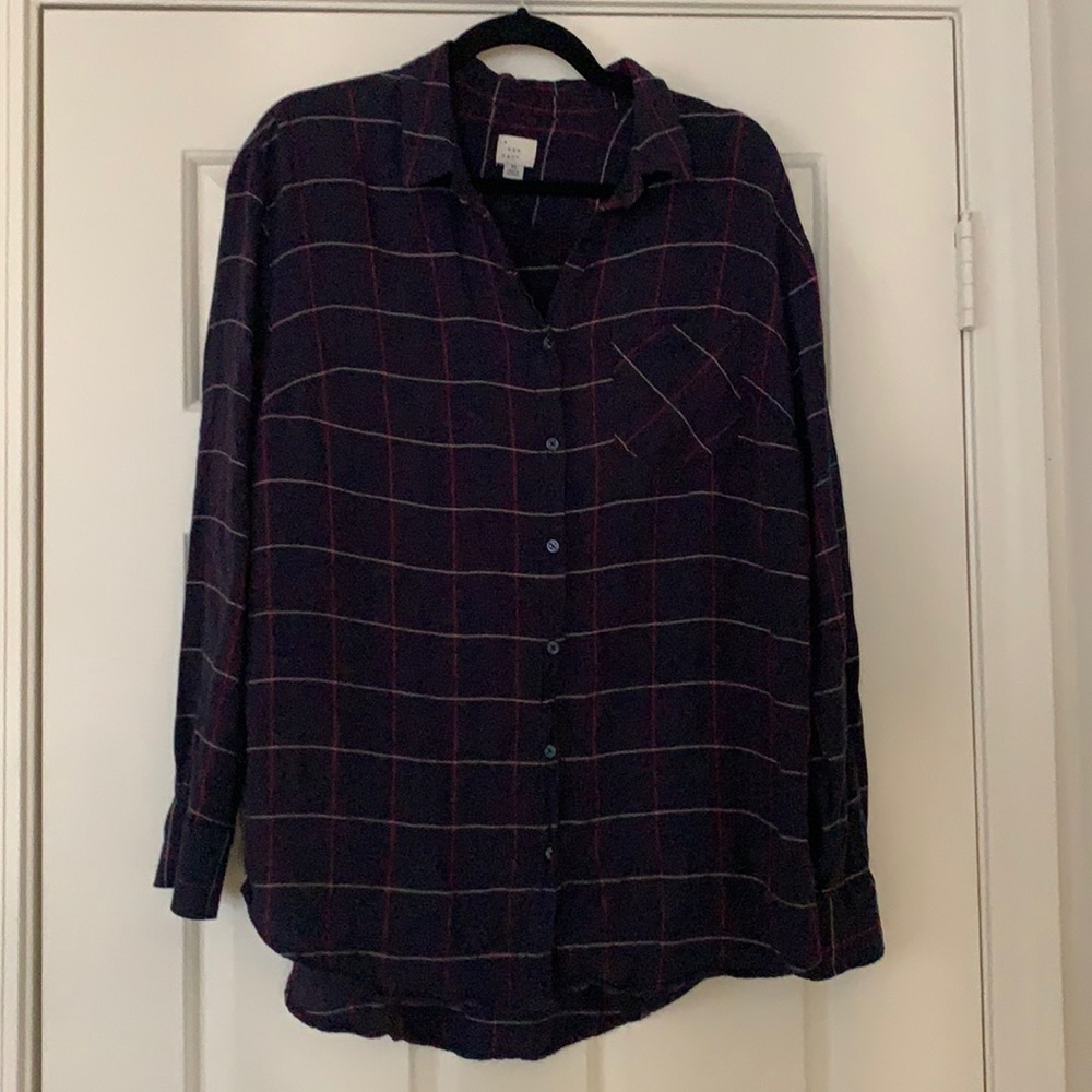 A New Day Plaid button down